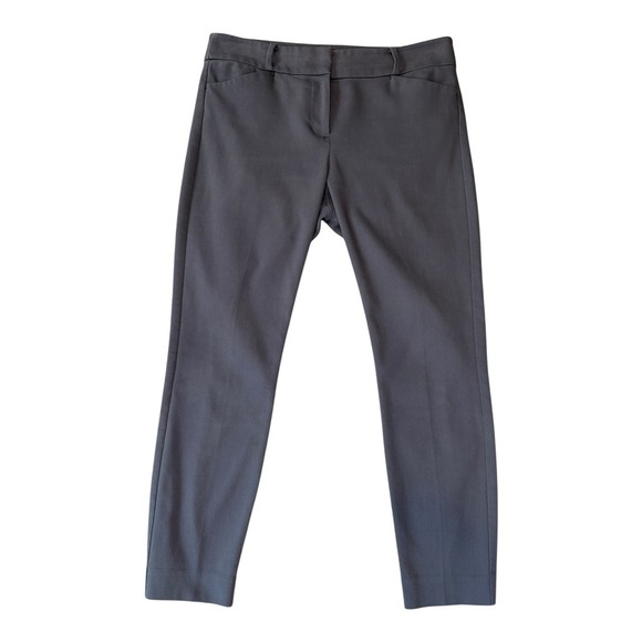 LOFT Petites Marisa Gray Ankle‎ Pants Career Business Casual Size 8 Petite - Picture 1 of 5